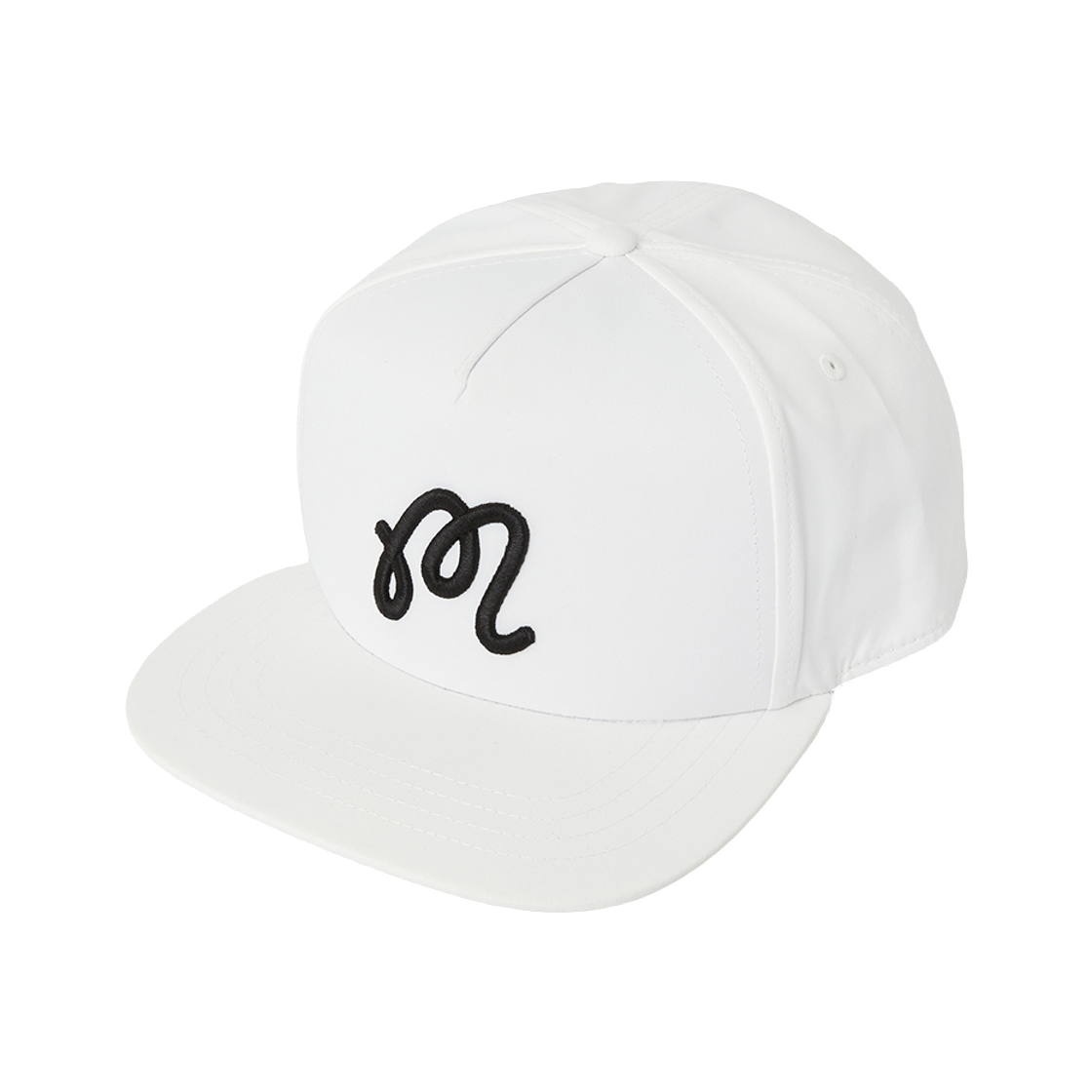 Malbon Golf Cap White Baseball Hat Unisex Unisex Malbon Golf White THE PLAYERS Bucket Seal Rope  main image 2