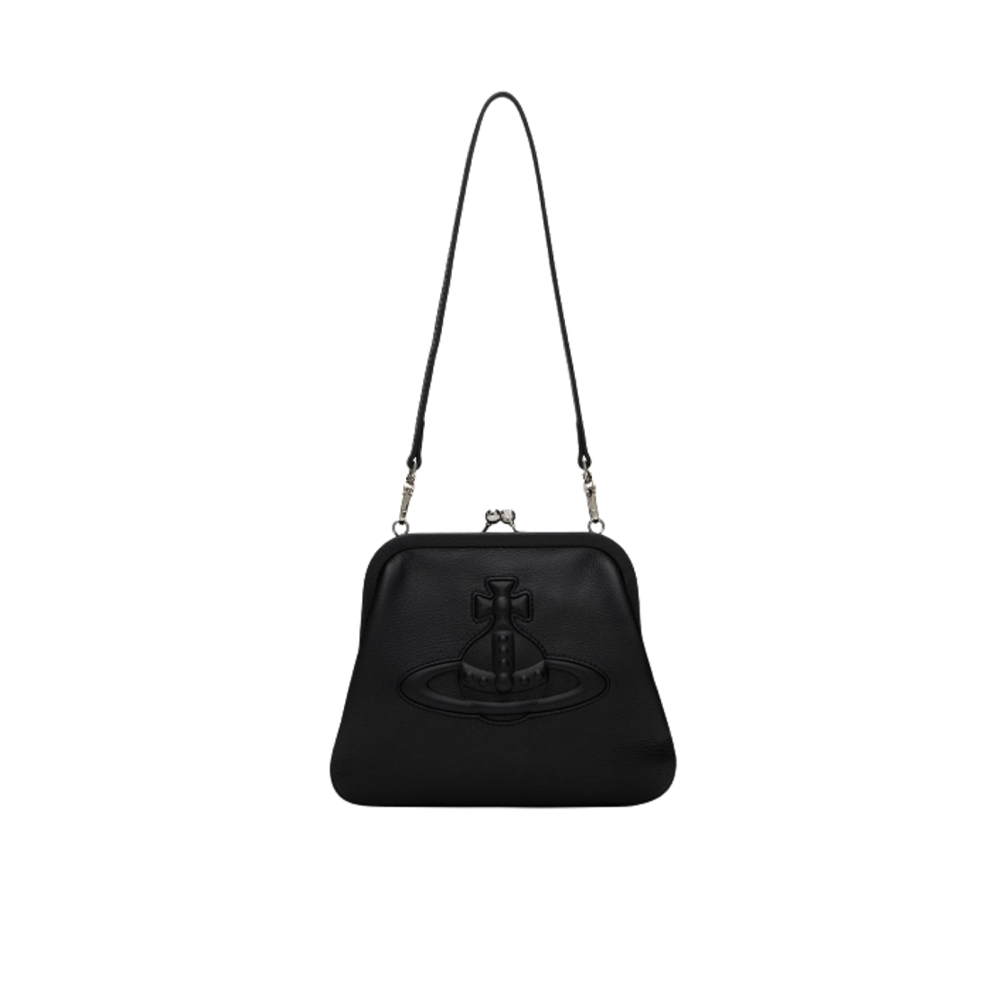 美品 ヴィヴィアン　ウエストウッド　CHELSEA ショルダーバッグ Vivienne Westwood Logo Chelsea Grain Shoulder Bag Black | eBay