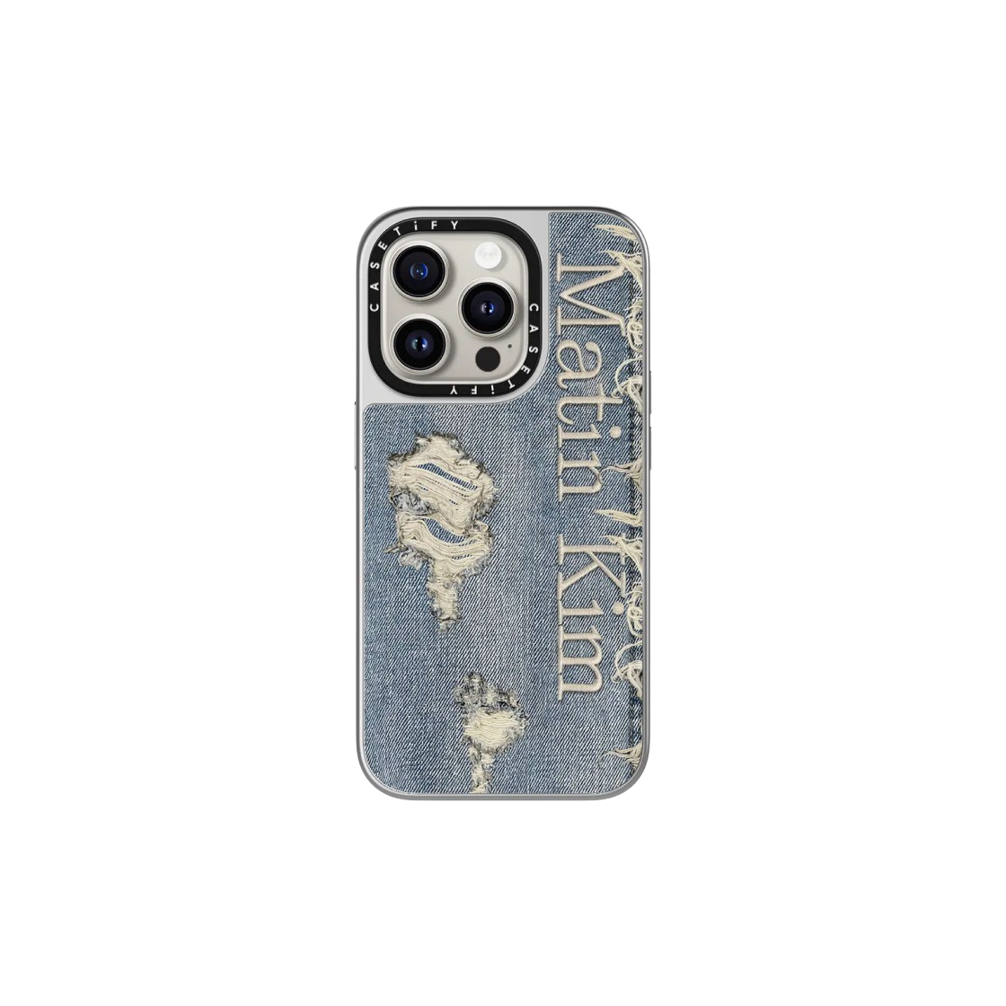 Casetify MatinKim iPhoneケース 【iPhone13】 Casetify x Matin Kim iPhone Destroyed Denim Magsafe Mirror